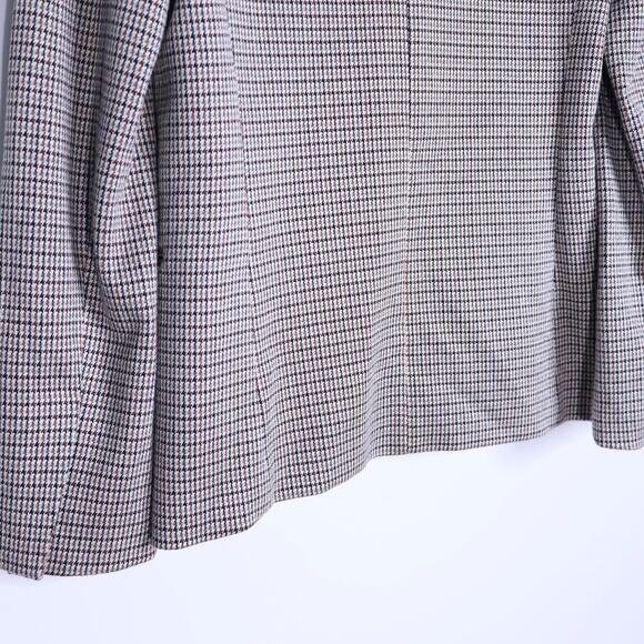THEORY Staple Houndstooth Stratton Knit Blazer Multi Long Sleeve Women's 4 - Picture 6 of 11